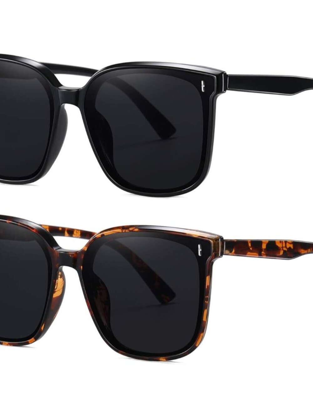 Elegant UV400 Retro Square Sunglasses for Women - Lightweight and Stylish Design